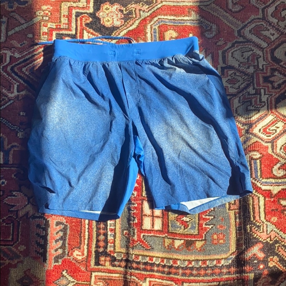 lululemon athletica Blue Athletic Shorts T.H.E short